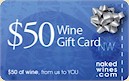 $50 gift card from Naked Wines image of a Naked Wines gift card