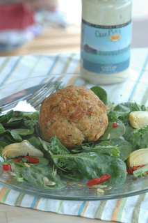 crab cake salad